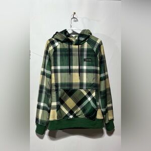 Spark Paws Unisex Green Plaid Hoodie Size Medium New With‎ Tags